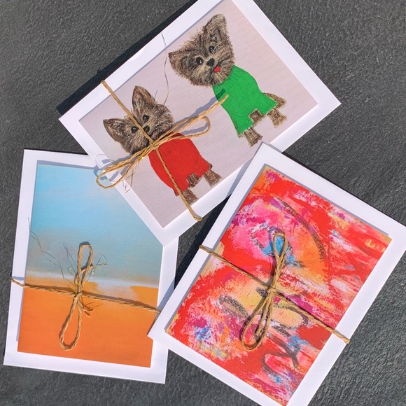 NEW, 3 Pack Assorted Art Cards, My Own Original Artwork, Envelopes Included - Picture 6 of 9